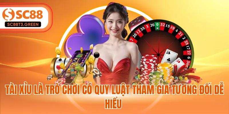 Tài xỉu là trò chơi có quy luật tham gia tương đối dễ hiểu
